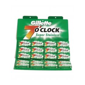 Gillette 7 O'Clock Super Stainless Razor Blades (100 Pieces)