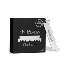 My-Blades Platinum Single-Edge Razor Blades (100 Pieces)