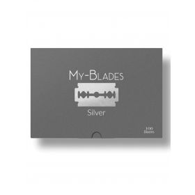 My-Blades Silver Double-Edge Razor Blades (100 Pieces)