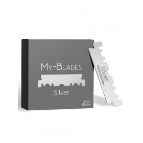 My-Blades Silver Single-Edge Razor Blades (100 Pieces)